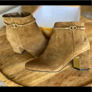 Bella Vita Bella-Vita Cognac KidSuede Leather Suede 9 Narrow Style 51-1564 Diaz